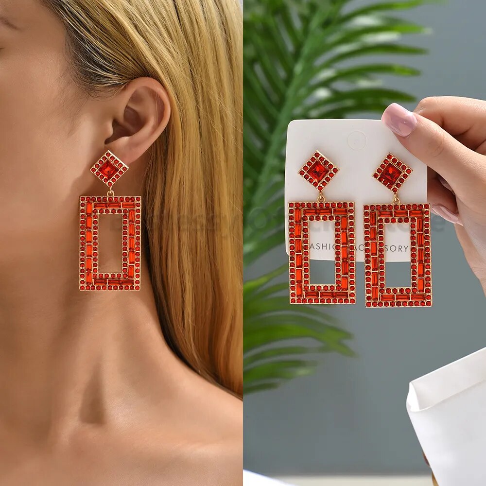 LUXURY Red Crystal Earrings (24 styles)