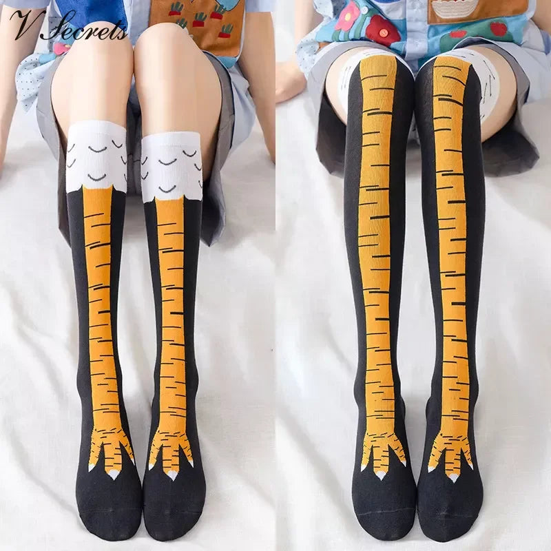 Funny Chicken Knee High Socks (6 options)