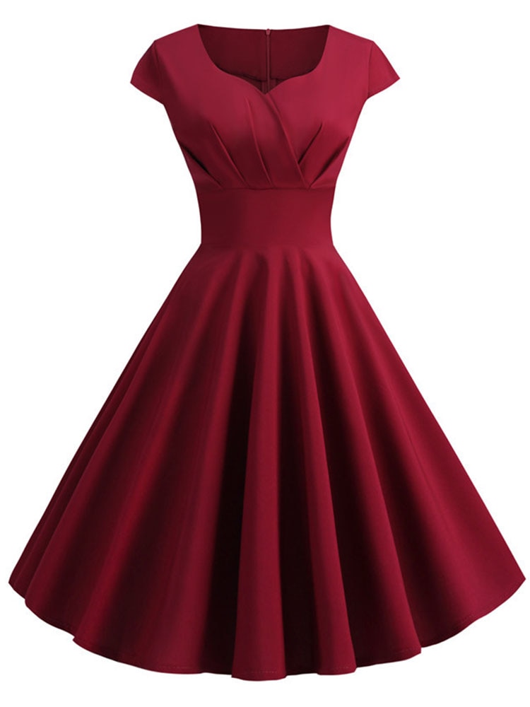 Vintage inspired Retro Dress (6 colors)