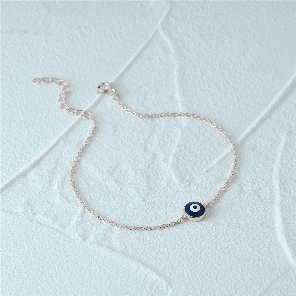 Evil Eye Charm Bracelet (Silver/Gold)