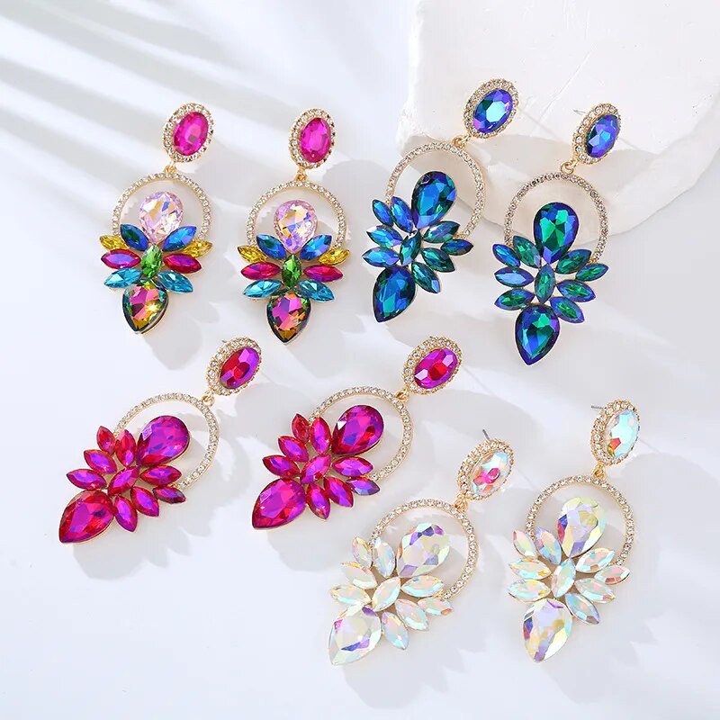 LUXURY Crystal Earrings (4 colors)