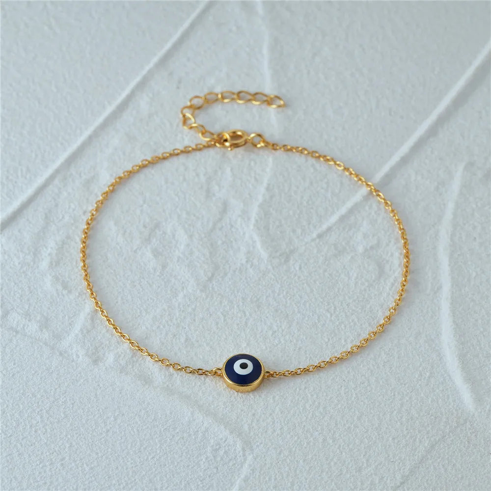 Evil Eye Charm Bracelet (Silver/Gold)