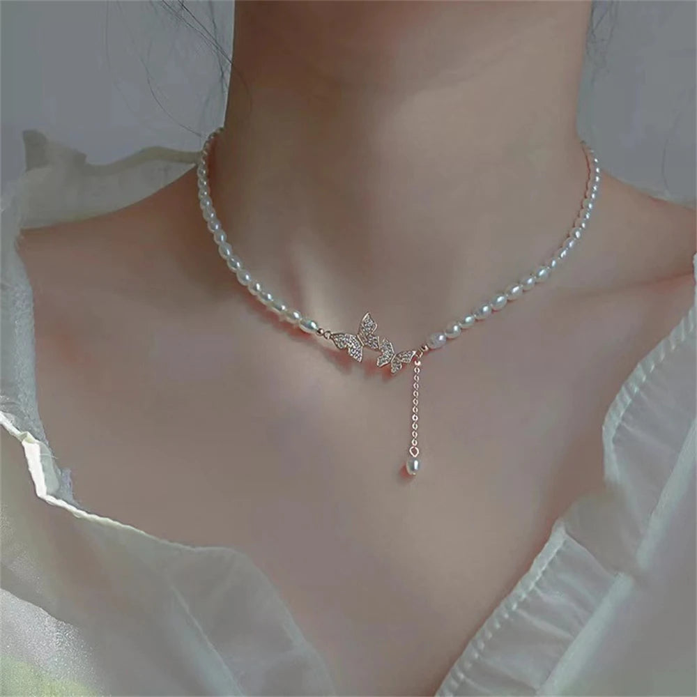 Elegant Pearl Necklaces (9 styles)