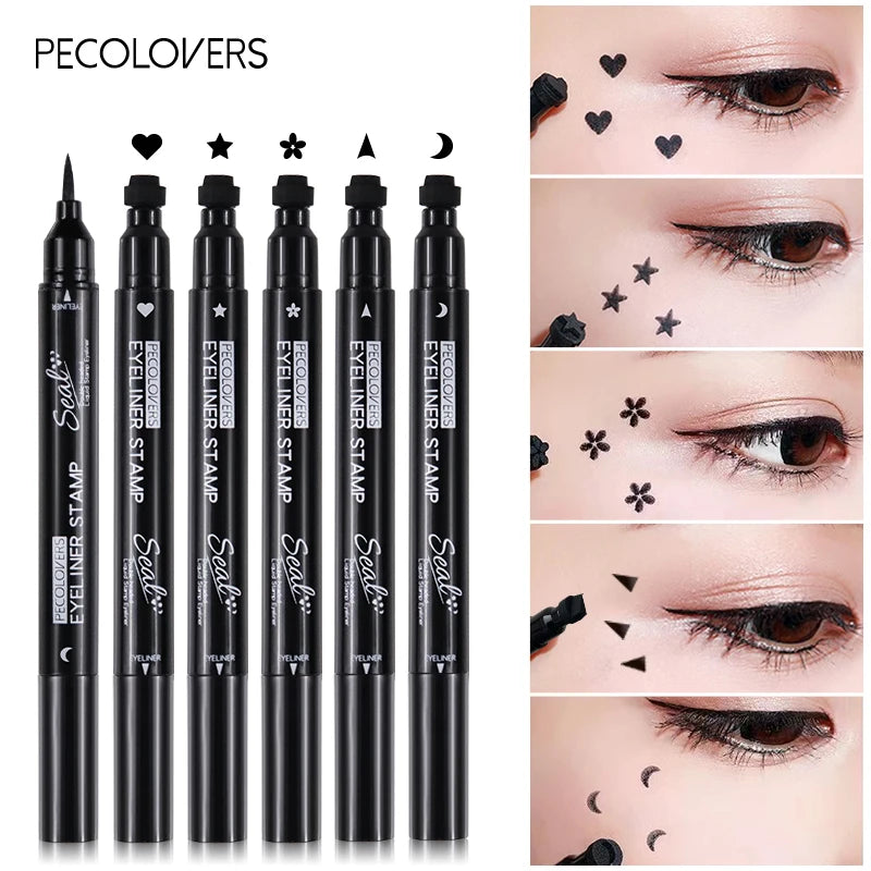 2 In 1 Waterproof Eyeliner Stamps (5 shapes)