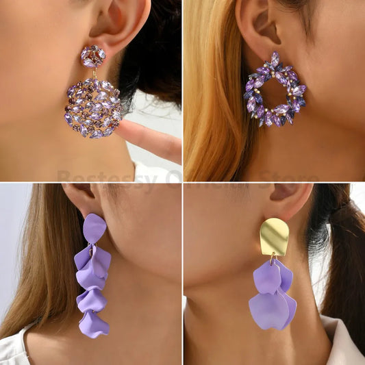 Purple LUXURY Earrings (30 styles)