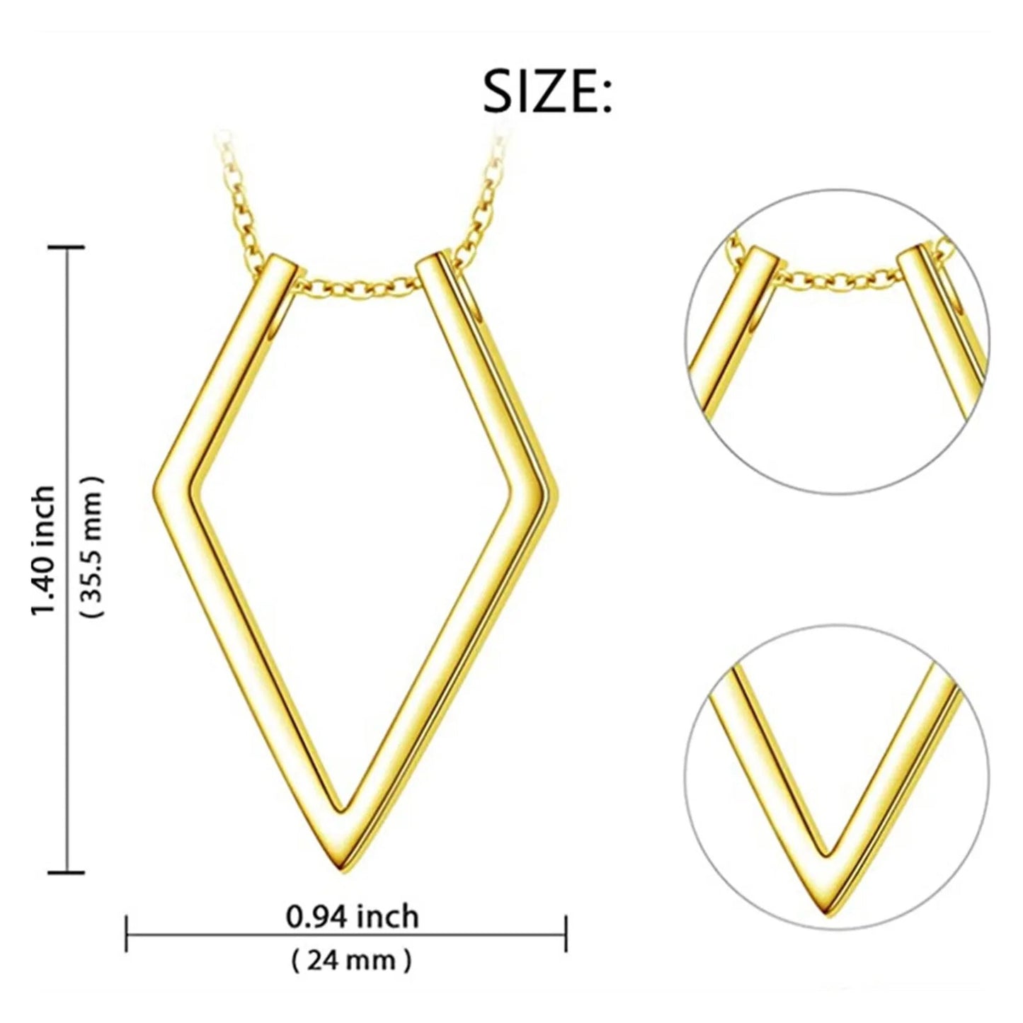 Geometric Ring Holder Necklace (6 options)