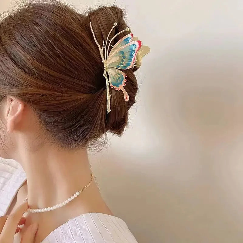 Metal Butterfly Hair Claw Clip (7 colors)