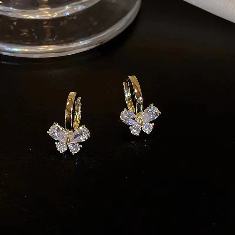 Butterfly Zircon Earrings