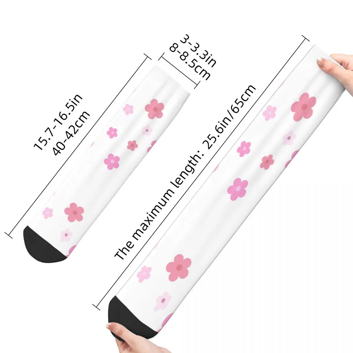 Pretty Pink Flowers Socks (4 styles)