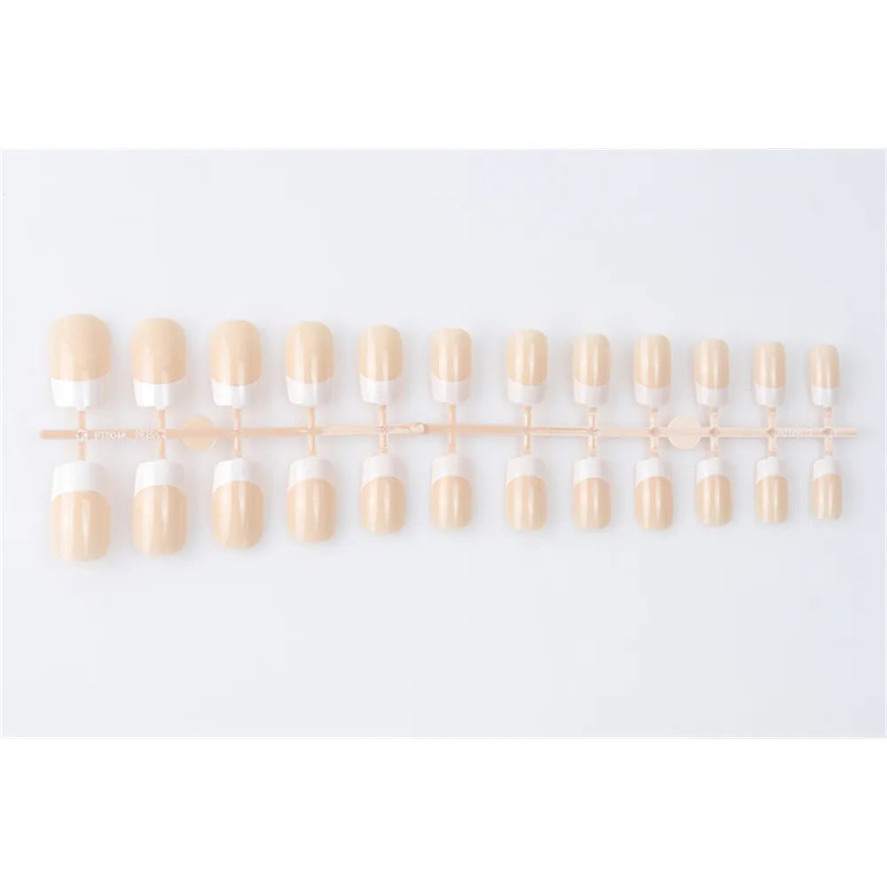 24pcs FRENCH TIP Press on Nails (6 styles)