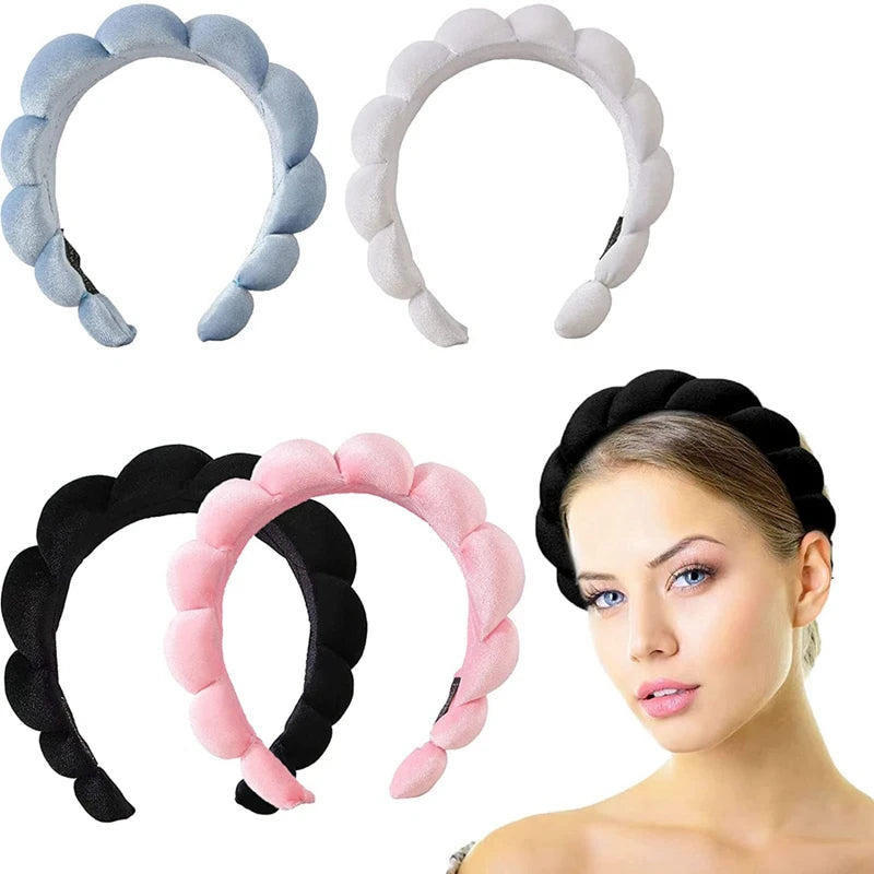 4Pcs Skincare Sponge Headband