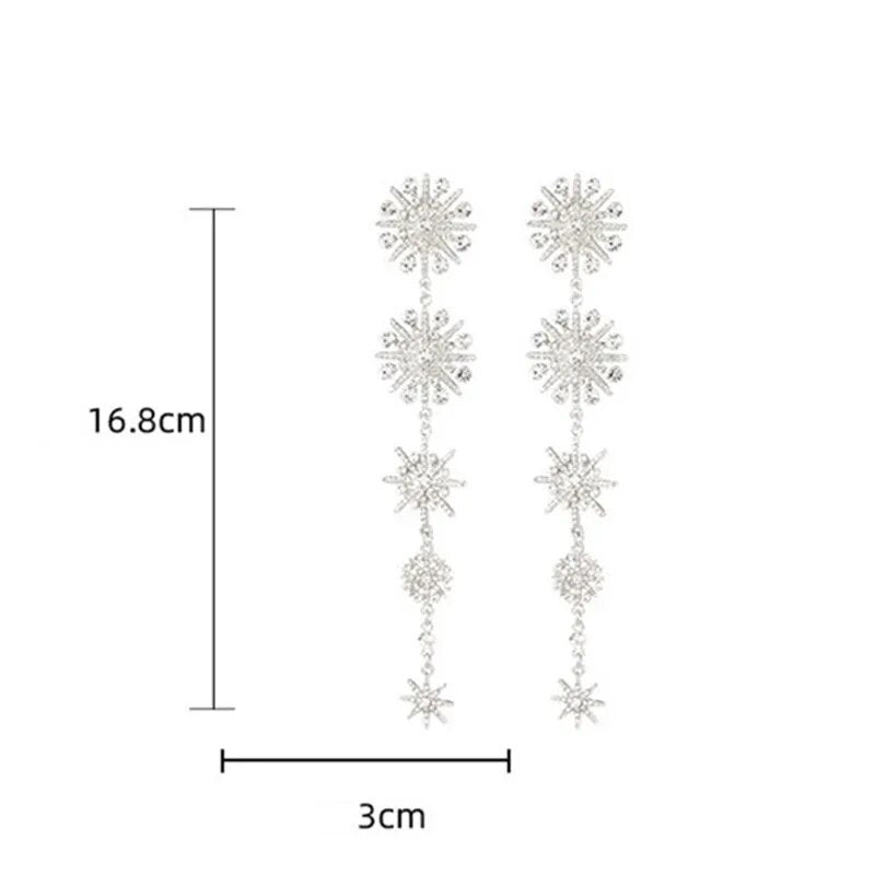 Snowflake Drop Earrings