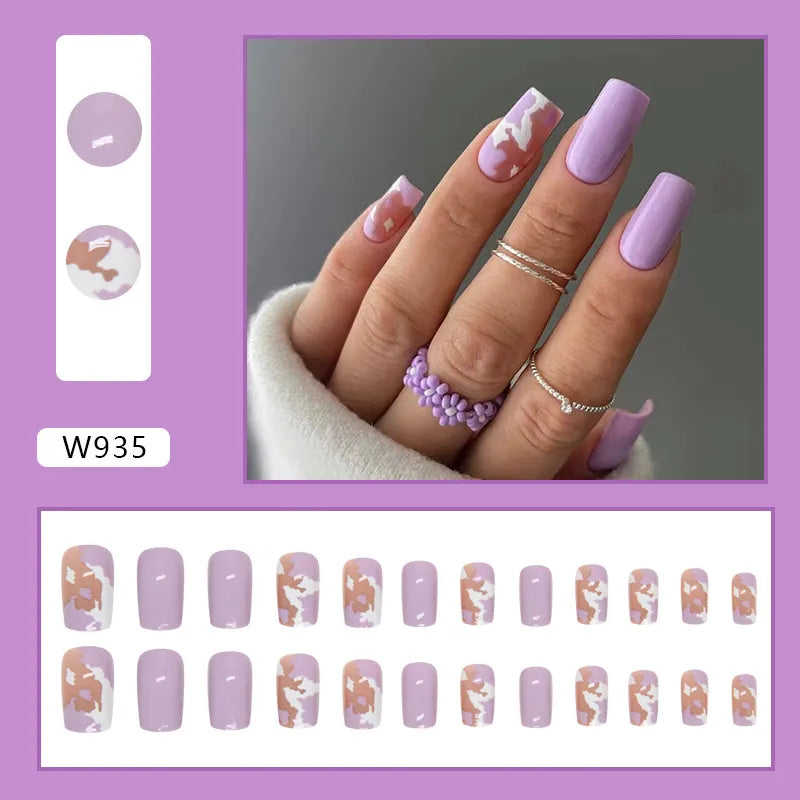 24pcs LUXURY Press On Nails (19 styles)