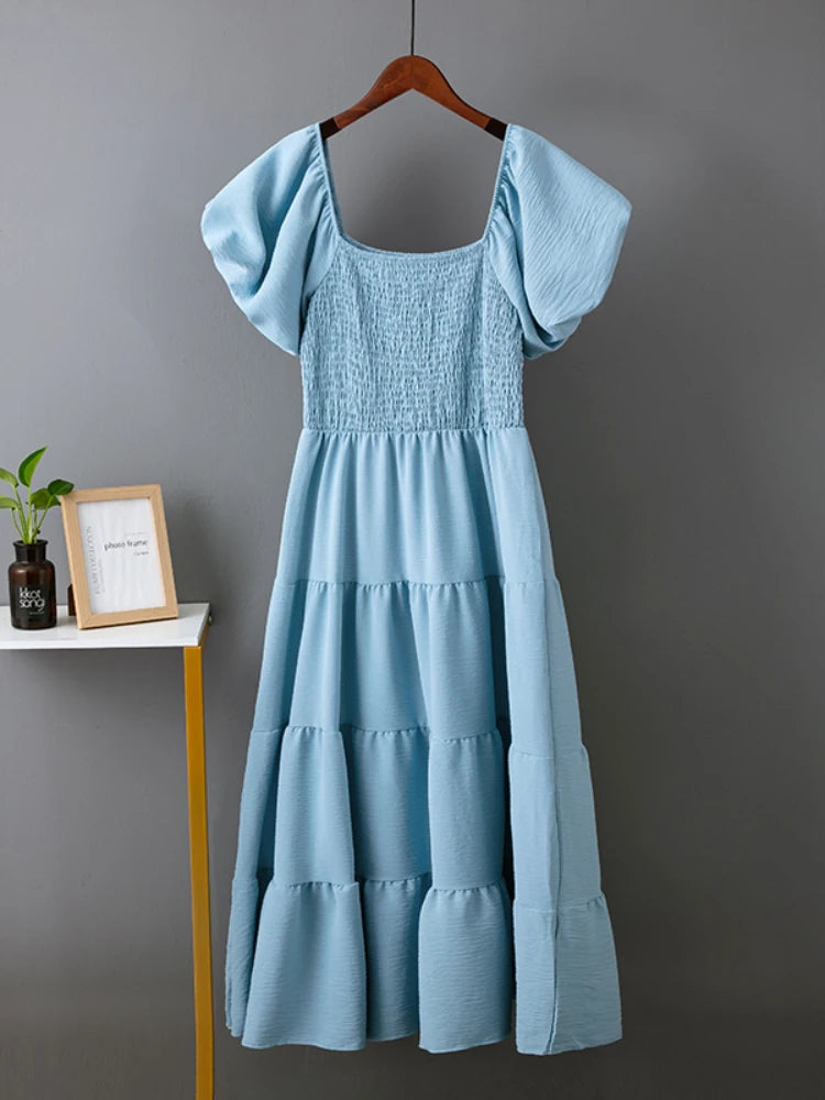 Classy Vintage Puff Sleeve Dresses