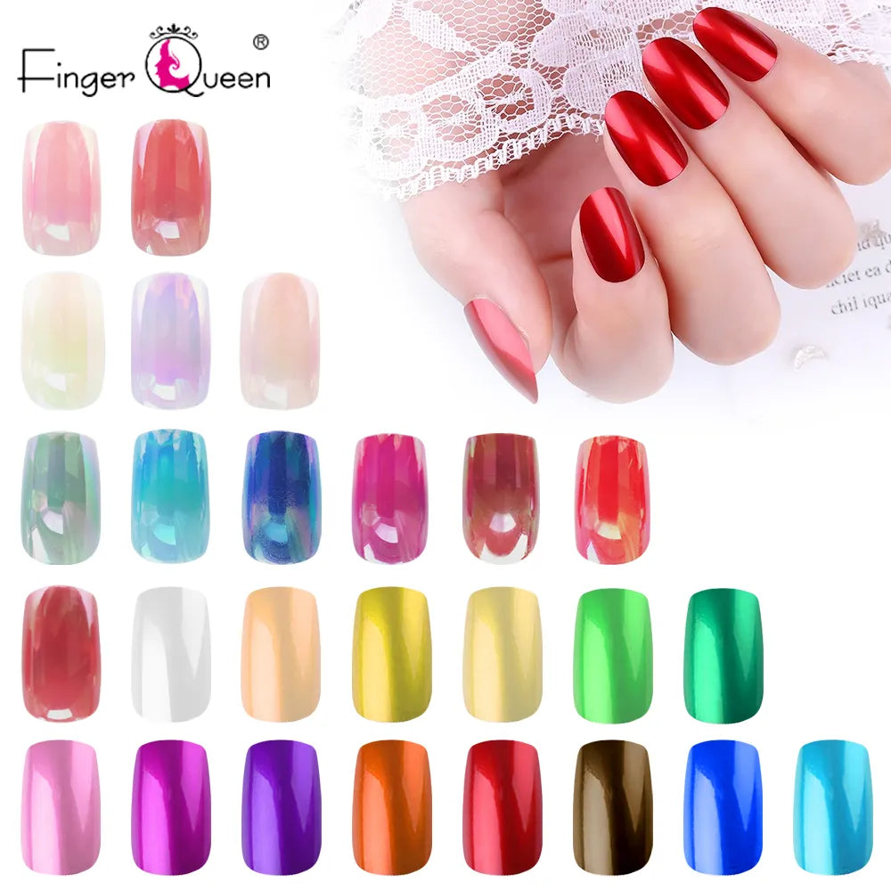 24pcs HOLOGRAPHIC Press On Nails (27 colors)