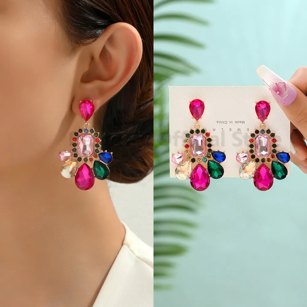 Luxury Glass Earrings (13 Colors)