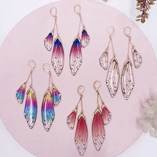 Fairy Resin Butterfly Earrings