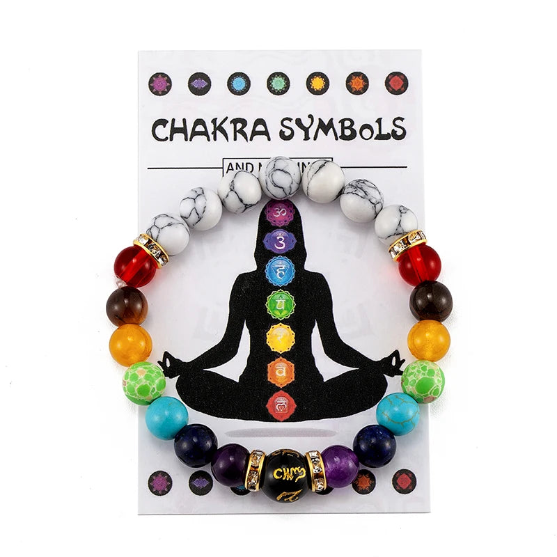 7 Chakra Bracelet with Meaning Card