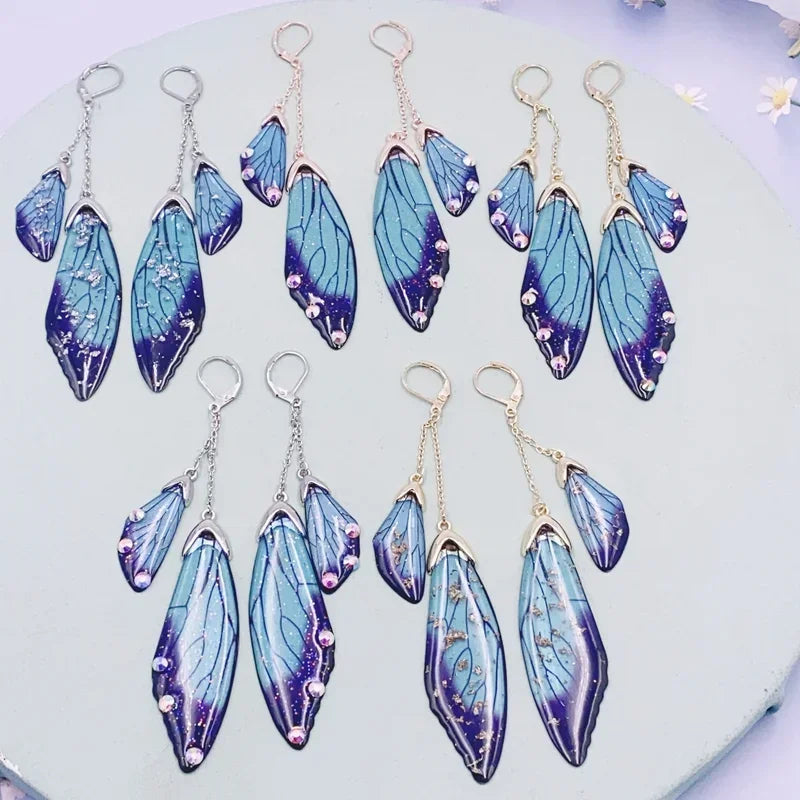 Fairy Resin Butterfly Earrings