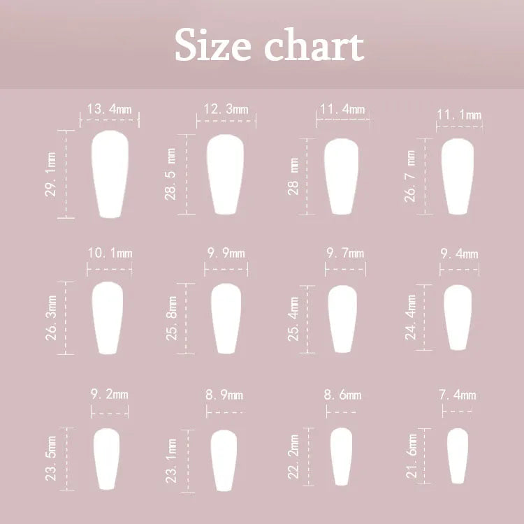 24pcs LUXURY Press on Nails (9 styles)