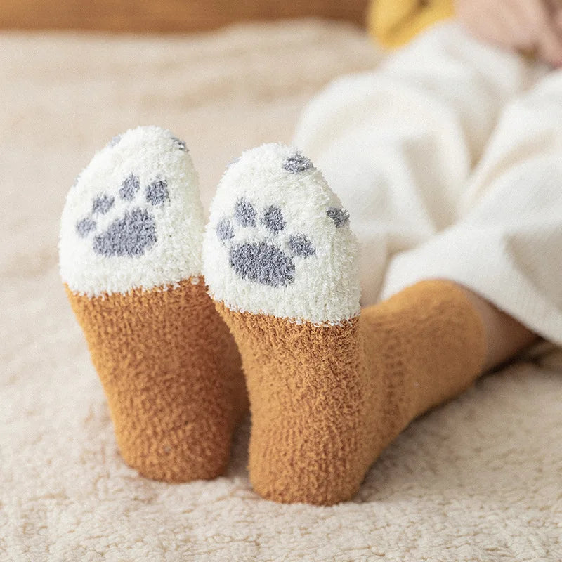 Cute Cat Paw Socks (14 options)