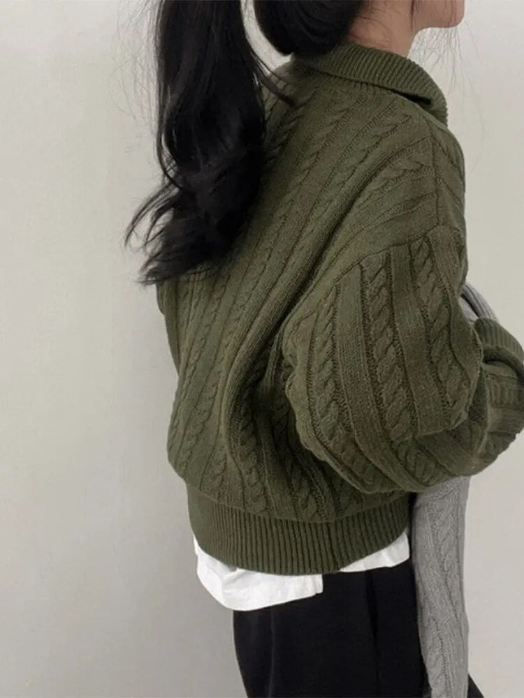 Baggy Zipper Sweater (3 colors)