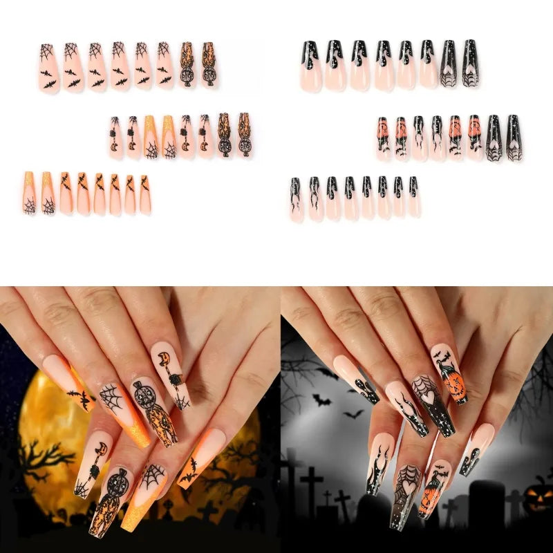 24pcs HALLOWEEN Press on Nails (5 styles)