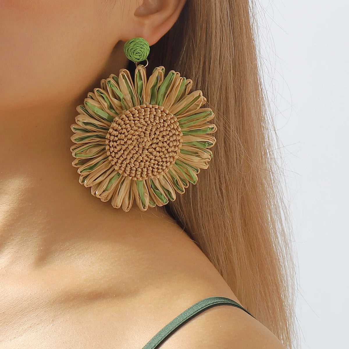 Handmade Giant Flower Earrings (8 colors)