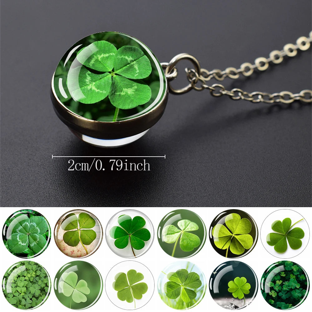 Four Leaf Clover Pendants Charms Necklace