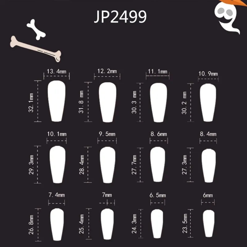 24pcs HALLOWEEN Press on Nails (5 styles)