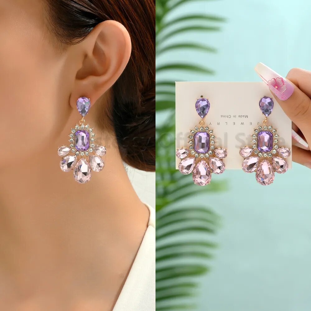 Luxury Glass Earrings (13 Colors)