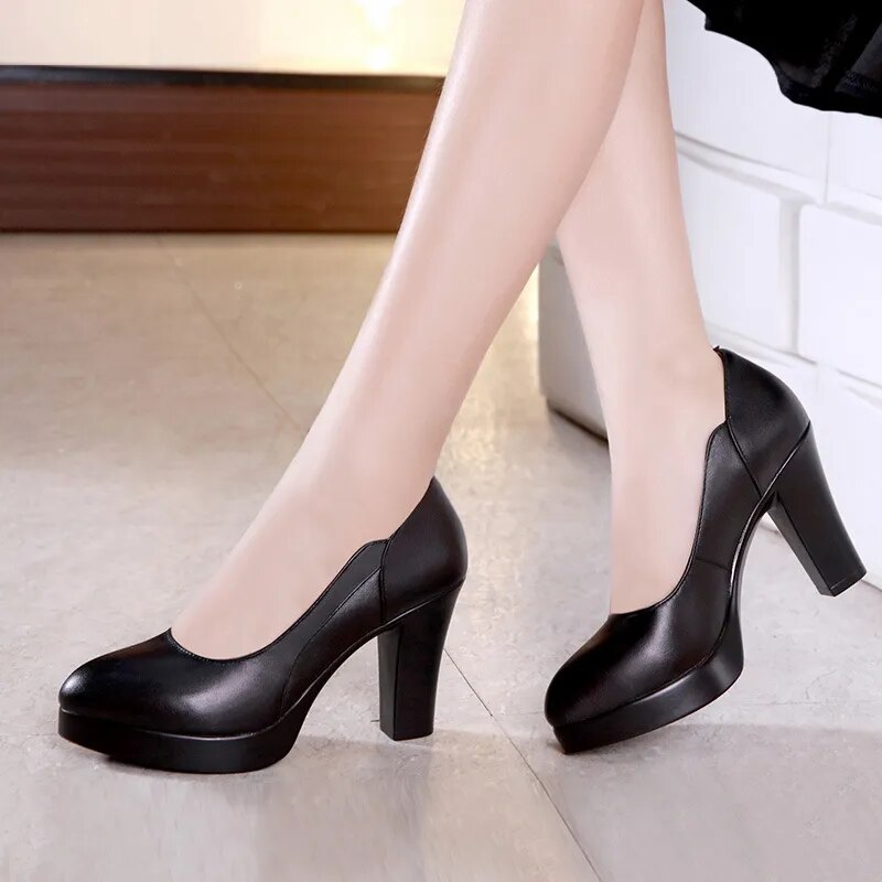 Black Office Heels