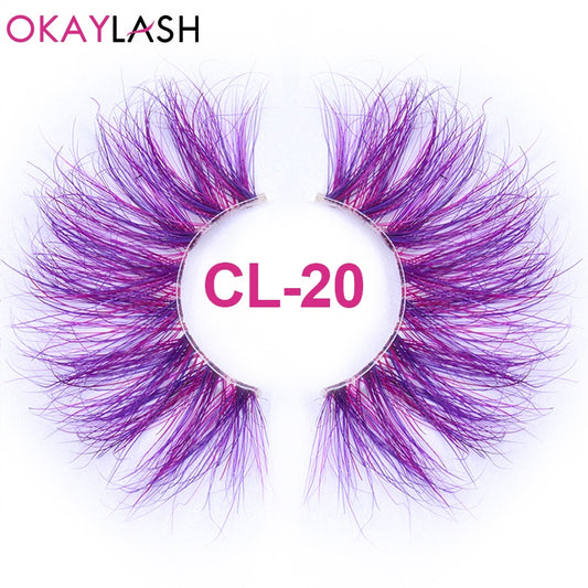 Fake Colored Eyelashes (26 colors)