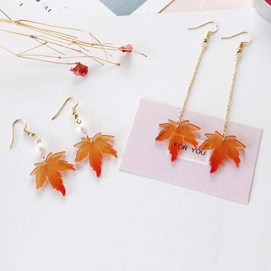 Maple Leaves Drop Earrings