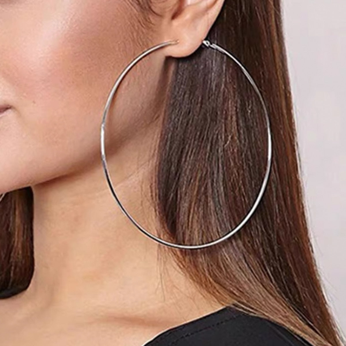 Stainless Steel Hoop Earrings Gold/Silver