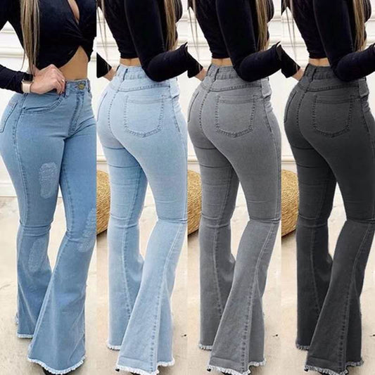 High Waist Flared Jeans (4 colors)