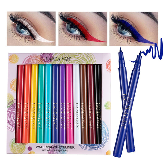 12 Colors Eye Liner Set